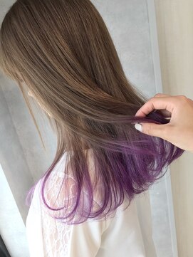 アンククロス 表参道(ANKH CROSS) パープル裾カラー