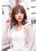 【kate 】☆大宮 秋ブラウン×外ハネミディ