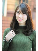 シェル 鎌倉小町(SHELL)&nbsp;小顔に見えるひし形ツヤ髪シルエット・ミディアムレイヤー・７