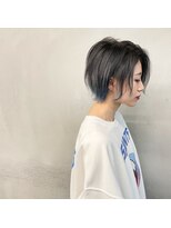 タグ(#tag)&nbsp;#ショートウルフ×ブルーグレー