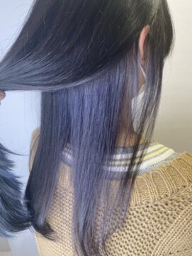 ナフィ バイ エイム 町田店(Nafie by eim) ブルーバイオレット/インナーカラーバイオレット/セミロング