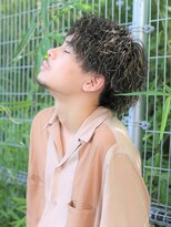 ガズル ハラジュク(GUZZLE HARAJUKU)&nbsp;*２WAY色気無造作上質ツイスパ＆極細ハイライトMIX　黒髪パーマ*