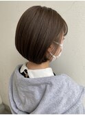 秋におすすめオリーブカラー×まるっとボブ