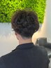 ゆるふわ男性カット＋パーマ　6800円