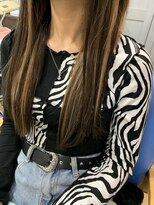 美容室 ダン エクセルシア(Dan)&nbsp;エクステでメッシュ入りロング