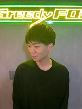 グリーディーフォックス 三軒茶屋(GreedyFOX) 波巻き/マッシュパーマ/ウルフ/ハイライト<理容室>三軒茶屋