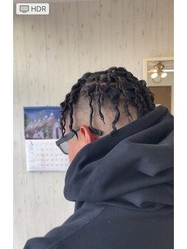 プロペラスタイル ヘアーメイク 針金パーマ　スプリング　ドレッド