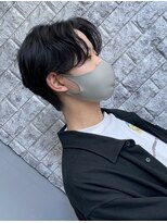 アクシー ヘアーアンドメイク(AXY HAIR&MAKE)&nbsp;アッシュブラックカルマパーマベリーショートウルフヘア新宿