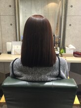 ヘアーアンドメイク ラブリー(Hair&Make Lovely) 酸性ストレート(ミディアムボブ)］