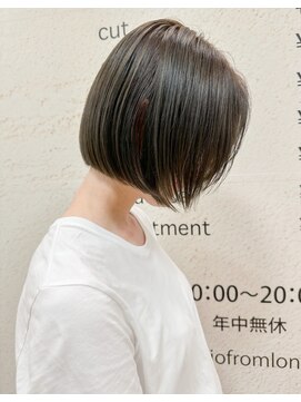 モリオ フロム ロンドン サッポロファクトリー店(morio FROM LONDON) 【morio札幌】札幌ボブ あごラインぱつっとボブ