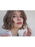 外ハネ ニュアンスウェーブボブ
