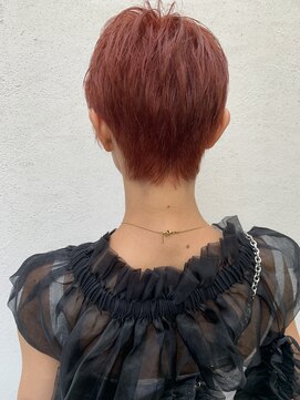 フェンヘアーアイス 中目黒(Fen.hair ici) 20代30代40代抜け感ショートレイヤーオレンジ
