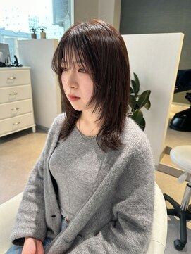 アム(amu) ハッシュカット/ハッシュレイヤー/レイヤーカット/くびれミディ