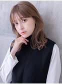 #28/イメチェン/ホワイトブロンド/外ハネボブ/ワイドバング/仙台