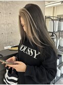 ハイトーンハイライトバレイヤージュグラデーションカラー岡山駅