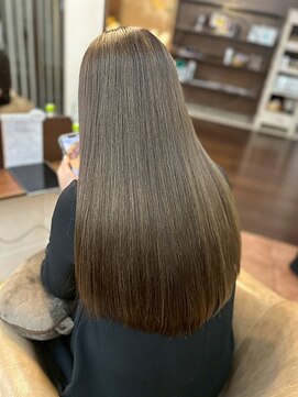 オブジェ ナチュレ(OBJE’T nature) ブリーチなしダブルカラー/透明感マットブラウン/ストレート