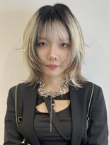 ラミエバイメルト 下北沢(lamie by melt) ウルフ レイヤーカット ハッシュカット デザインカラー 下北沢