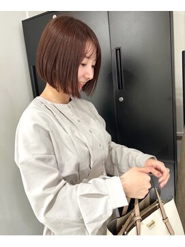 アトレ 福岡大名店(attrait) 大人可愛いミディアムブラウンカラーヘア
