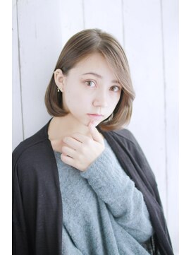 ウィズ 川口店(WIZ) ロングバングのナチュラルボブ