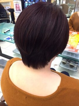 グランシュ 青葉台店(GranCieux) レッドブラウン×ショートボブ