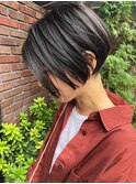 大人前下がりショート 小顔カット ハンサムショート