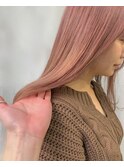 透明感のあるピンクカラー