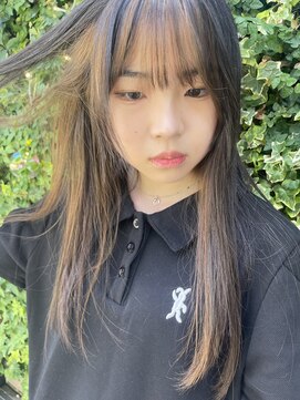 ヘアメイク エイト キリシマ(hair make No.8 kirishima) フレーミングカラー　インナーカラー　イヤリングカラー