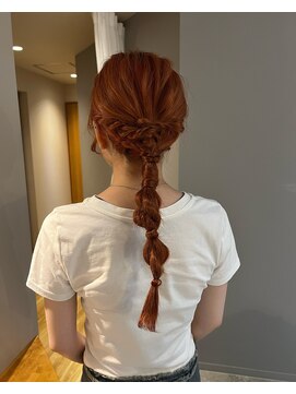 パラゴ(PARAGO.) 《緑橋/城東区/女性サロン》編みおろしデコボコアレンジ