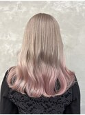ピンクカラー/ブリーチカラー/ケアブリーチ/ブリーチ