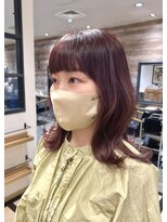 トッカ 札幌(tocca) 【藤田】イルミナカラー/ラベンダーピンク/くびれヘア