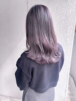 ヘアーアンドアトリエ マール(Hair&Atelier Marl)&nbsp;【Marl】ピンクラベンダー×ハイライトグラデーションカラー