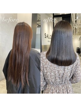 サロウィン 池袋(SALOWIN) 【 before & after 】ブリーチなし × 赤味除去 × 髪質改善#159