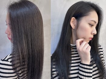インプレッション(impression produced by LA’BO)の写真/【大人女性の白髪染め・美髪ケア】Aujuaソムリエによるエイジングケア◆髪質に合ったオーダーメイド施術を*