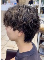 ディータ(Dita)&nbsp;波打ちツイスパセンターウルフin大宮メンズカットパーマ美容室