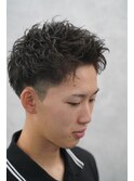 アップバングピンパーマ