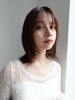 エンス 銀座(Ence)&nbsp;ココアブラウン/ミディアムレイヤー/オリーブグリーン/小顔/銀座