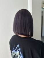 エルパライソ 鯖江店(Elparaiso)&nbsp;ラベンダーカラー/切りっぱなし/ボブ/ハイトーン/Wカラー