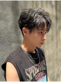 萱原大幹 センターパート/眉毛/短髪/メンズカット