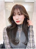 【miyon】韓国ヘア×暗髪カラー×髪質改善
