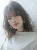 【emu井上信洋】アンニュイミディアムレイヤーボブ【エミュ】