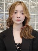 渋谷ミルクティーベージュハイトーンカラーヘーゼルベージュ30代