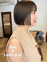 ヤーン(yearn)&nbsp;ミニボブ×カーキグレージュ◎《伏見/栄/名駅/矢場町/丸の内》