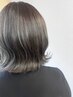 カット+白髪ぼかしデザインカラー(ブリーチ込み)