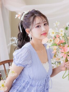 シャルメ 池袋(CHARMER)の写真/JR池袋駅5分![巻き下ろし¥1500/ヘアセット¥2000]推しのイベントに[ヘアセット+リボン+パール¥3300]