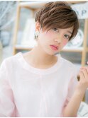 前下がり丸みショート外国人風マッシュパーマh4越谷20代30代40代