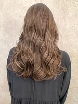 リムレスバイサンク 万代 新潟駅(LIMLESS by cinq) 新潟駅ミルクティーベージュペールピンクベージュ顔周りレイヤー