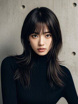 ハイライトくびれボブセミロングクラゲヘアショートウルフ