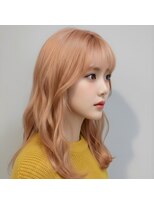 アームスヘアー 狭山ヶ丘店(arm's hair)&nbsp;【所沢】思わず二度見される艶。大人可愛いミルクティーオレンジ