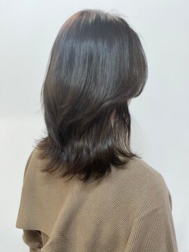 ナナナ パレナ 宝塚店(nanana parena) 大人かわいいくびれミディアム/白髪染め/髪質改善透明感カラー