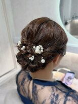 ヘアセット クラン ルシェ 心斎橋玉屋町店(hair set Clan luce)&nbsp;下めアップ/心斎橋ヘアセット